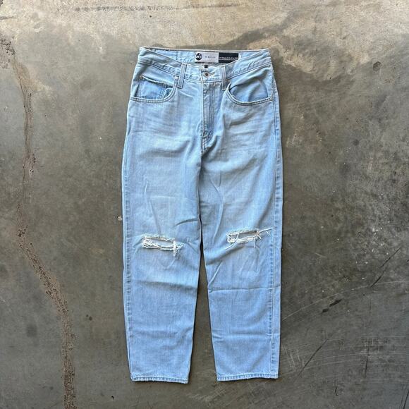 Vintage Levi's Silver Tab Jeans Women's 27x31 Blue '94 Baggy Distressed Denim - Picture 1 of 7